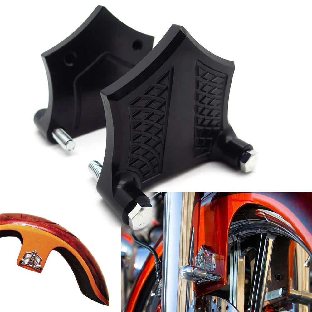 E-O Black Contrast Fender Spacer for Harley Baggers (1984–2013)