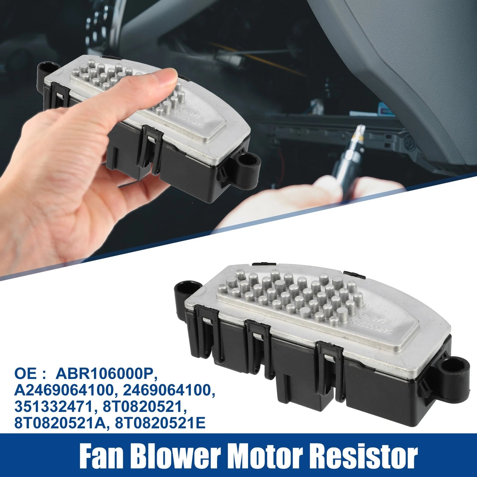 Heater Blower Motor Resistor Replacement Fit for Audi A4 Quattro (2009–2015)