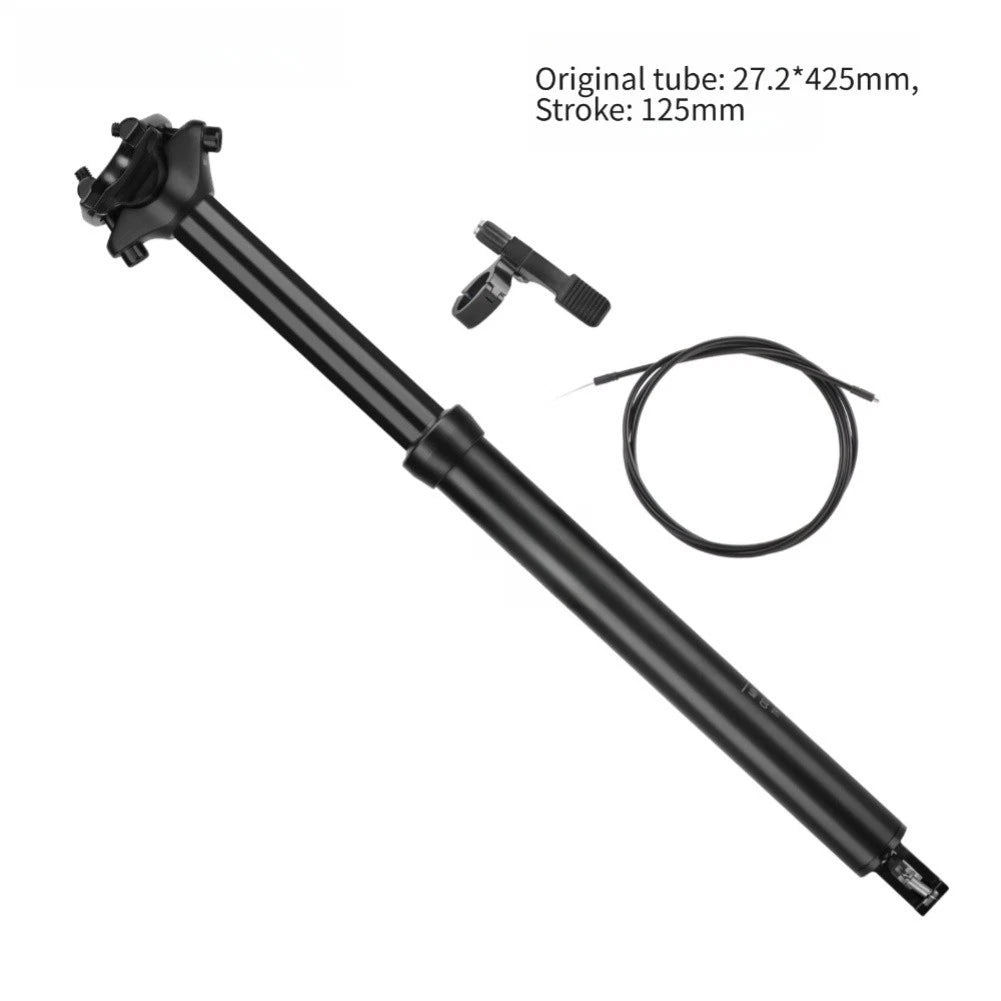 Internal Cable Dropper Seatpost 27.2/30.9/31.6mm Remote Lever for Trail Riding