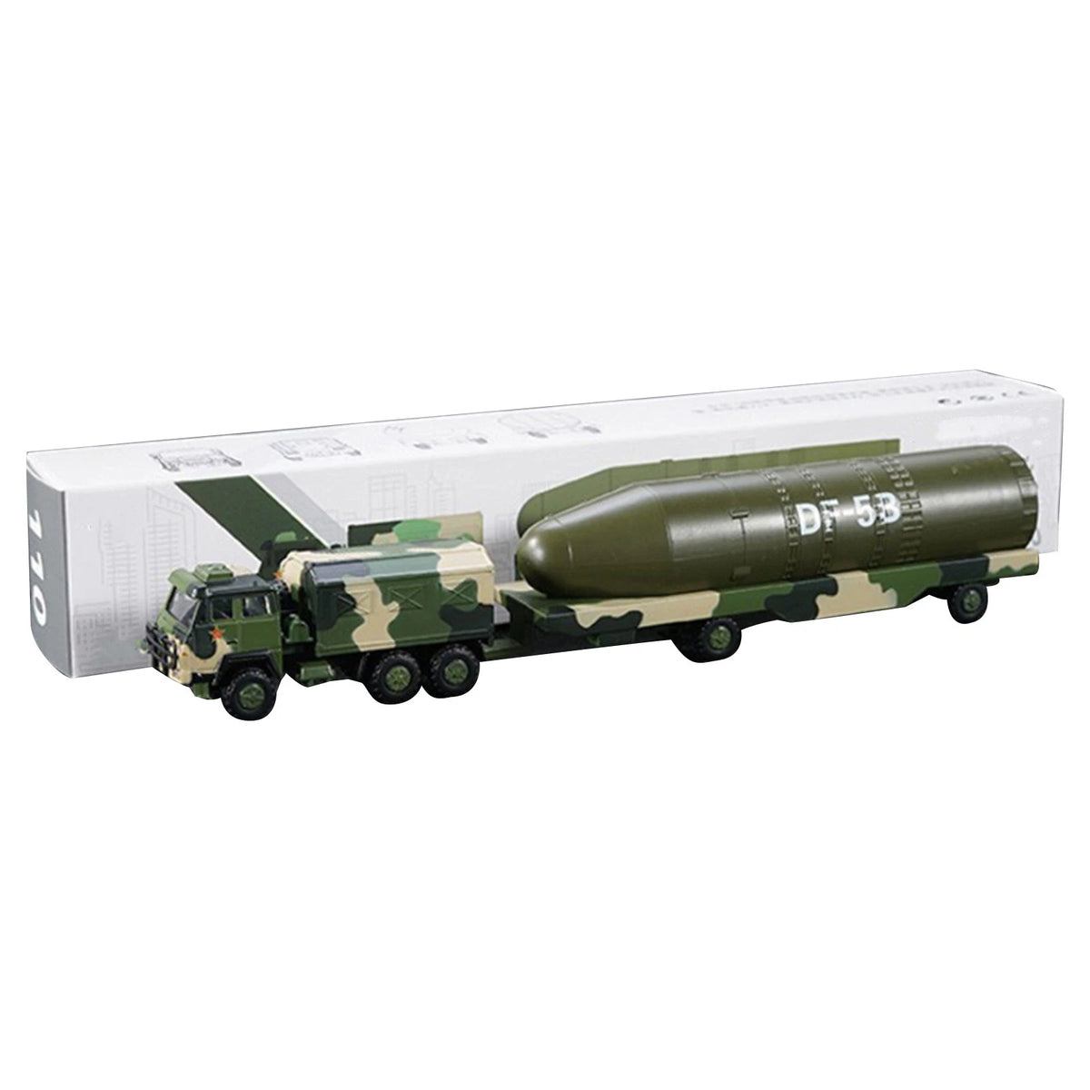 Dongfeng 5B Missile Vehicle Model 1:100 for Military Parade