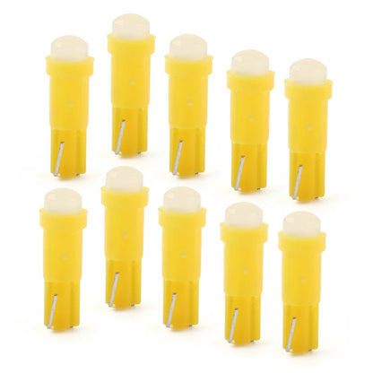 T5 LED Yellow Light Indicator Bulb for Car Dashboard Gauge (1 SMD)