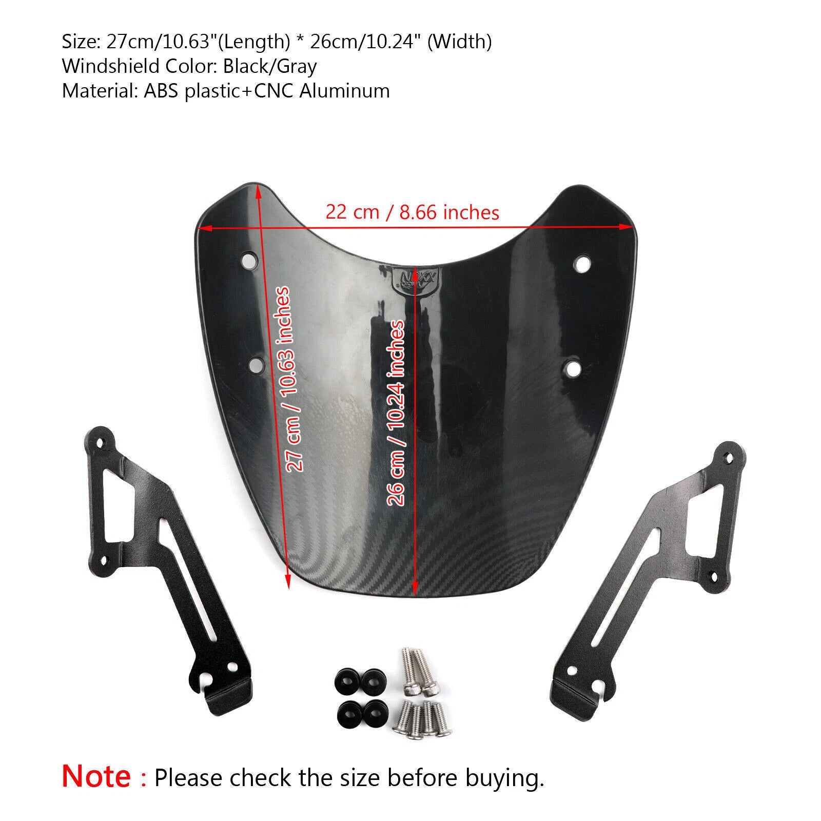 Windshield Wind Deflector for Ducati Scrambler (2015–2018)
