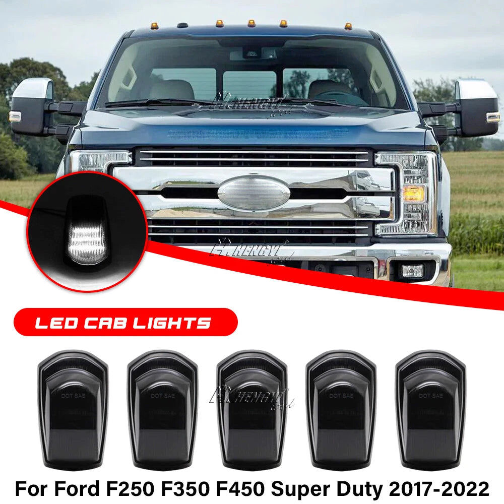 5X LED Cab Roof Marker Light for Ford F-250/350/450/550 Super Duty (2022)