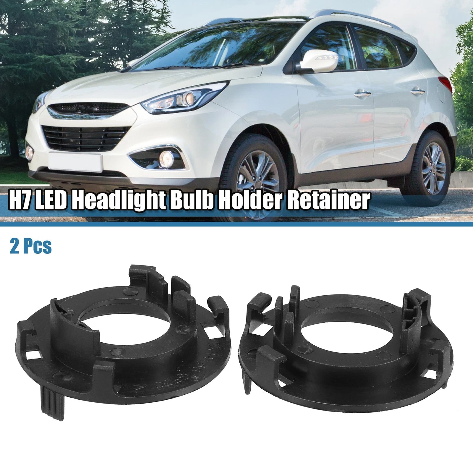 LED Headlight Bulb Retainer Adapter Set for Hyundai Mistra (2017–2017)