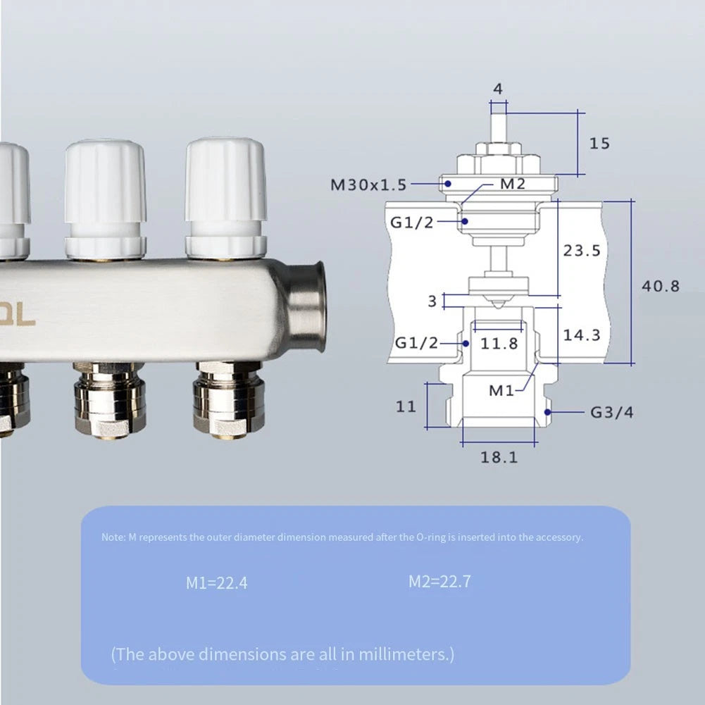 Heating System Valve Core M30 15 for