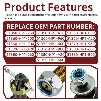 Adjustable A-Arm Ball Joints for Honda TRX450ER (2006–2014) 51350-HP1-600