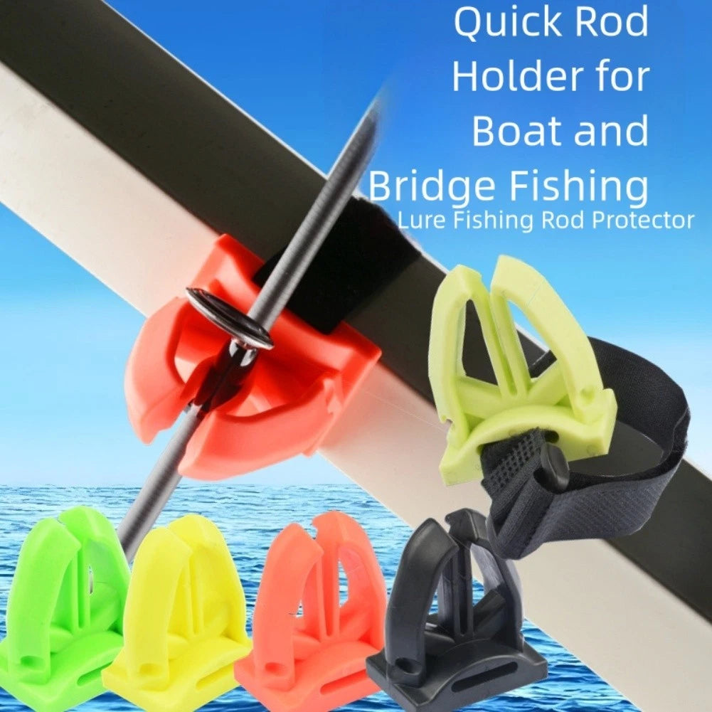 Fishing Rod Storage Wall Mounted Rack with Secure Straps