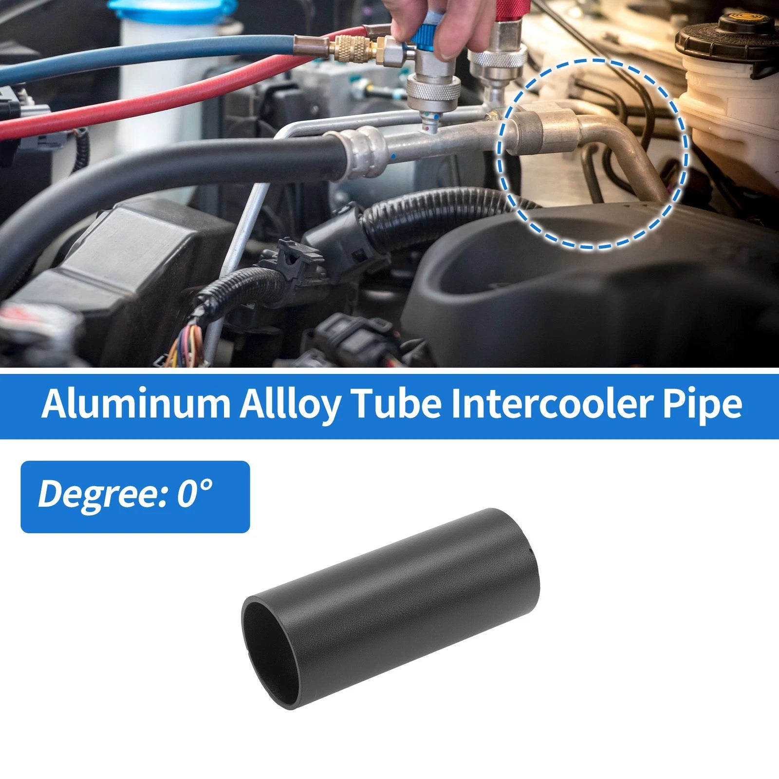 Intercooler Pipe for 1.26" OD 3" Length Black