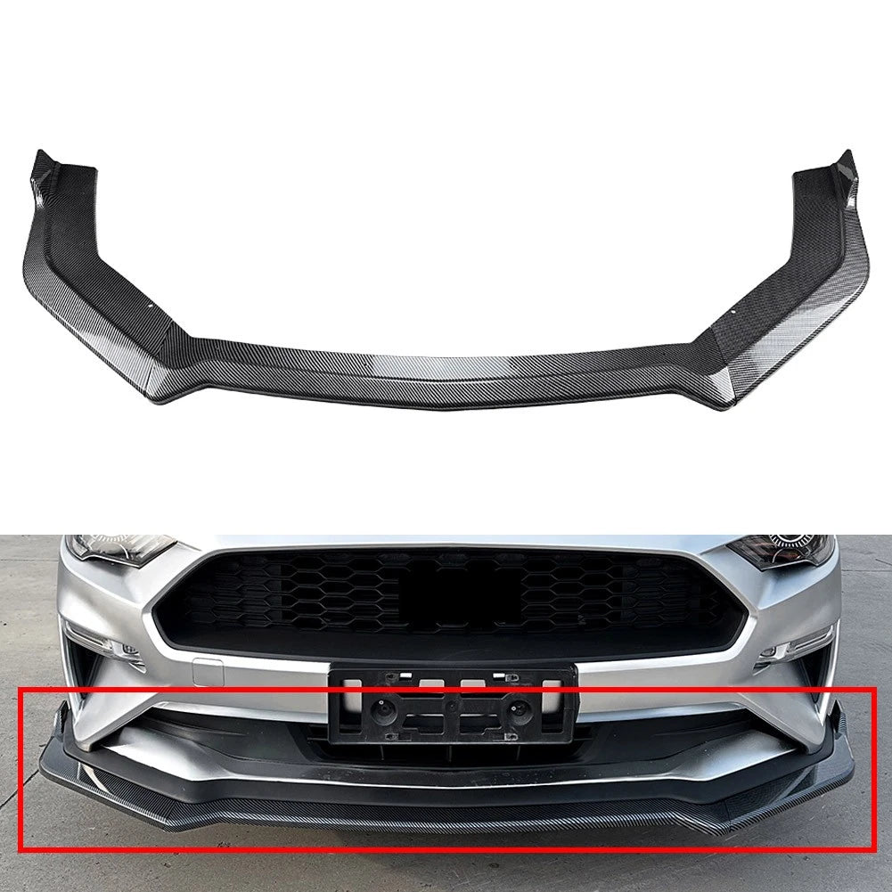 Front Bumper Lip Spoiler for Ford Mustang (2018–2023)