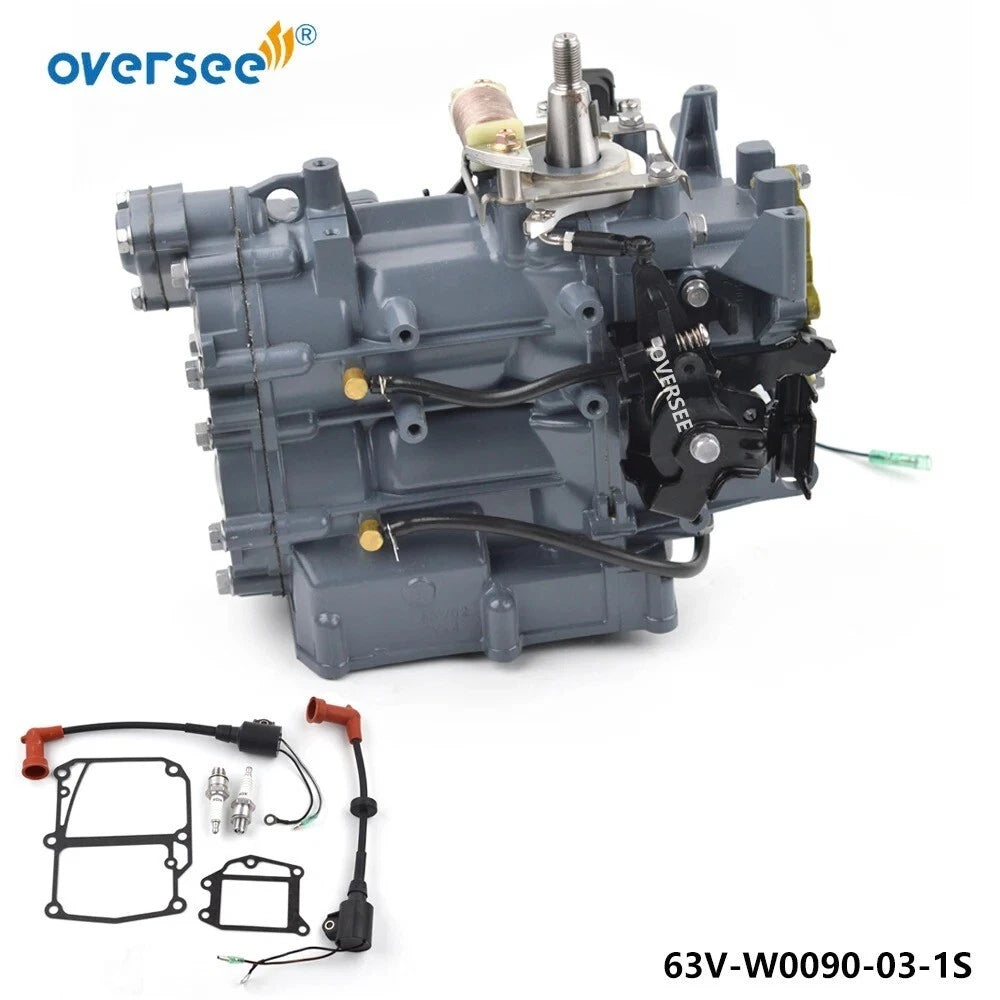 Power Head Assembly for Yamaha Outboard 2T 9.9HP 15HP (63V-W0090-03-1S, 63V-W0090)