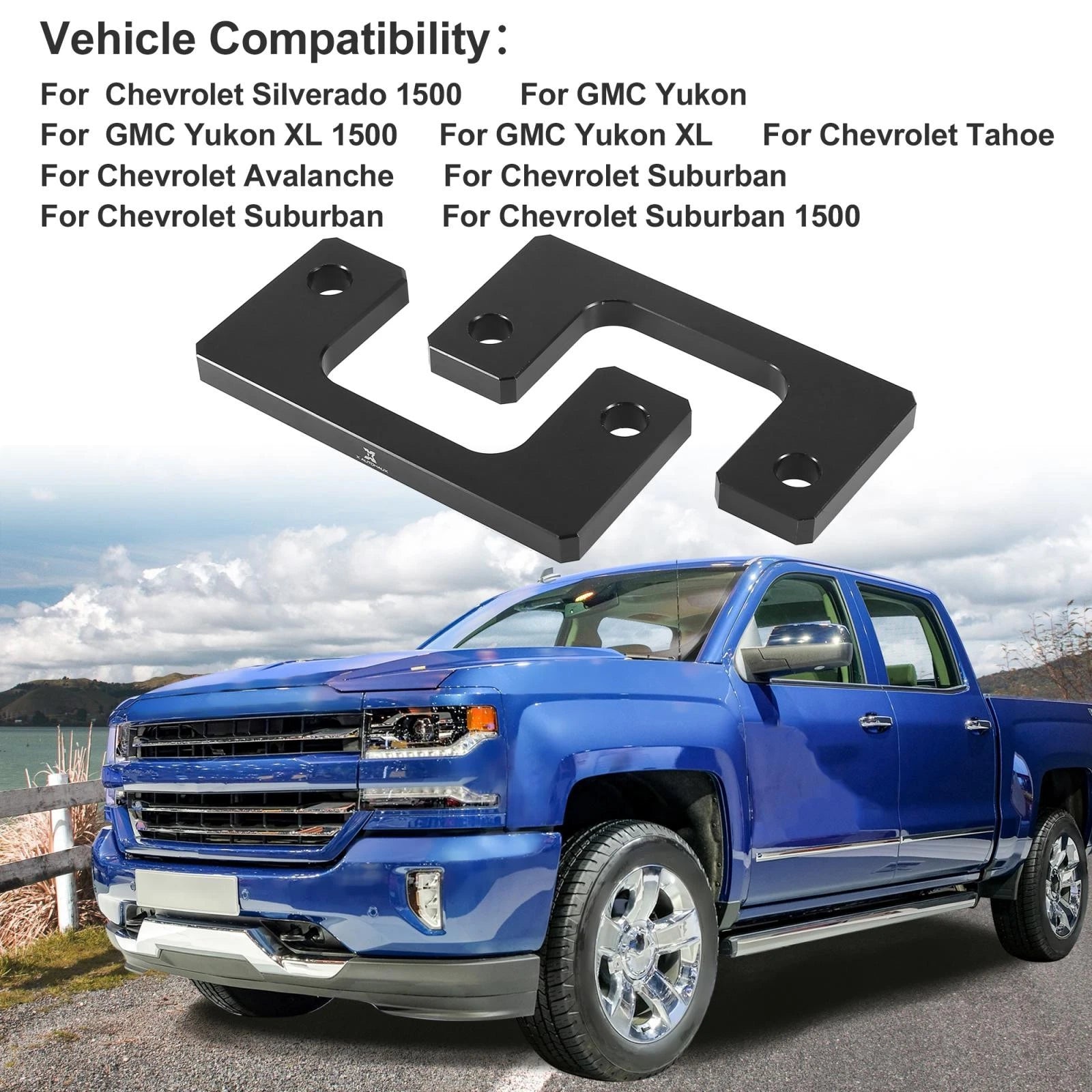 Front 1/2 Inch Leveling Lift Spacer Kit for Chevrolet Silverado 1500 (2007–2019)