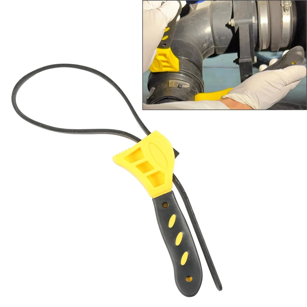 6 Inch Rubber Strap Wrench Tool Oil Filter Pipe Wrench Rubber Strap Mechanics