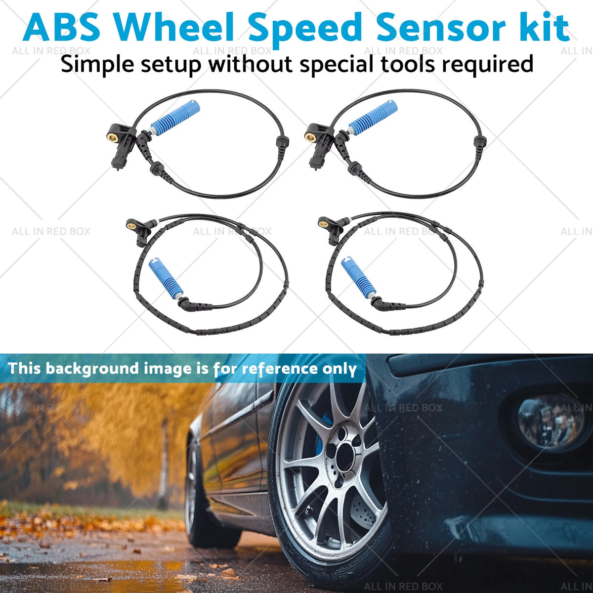 4x ABS Wheel Speed Sensor for BMW E46 Z4 323i 318i 320i (2000–2006)