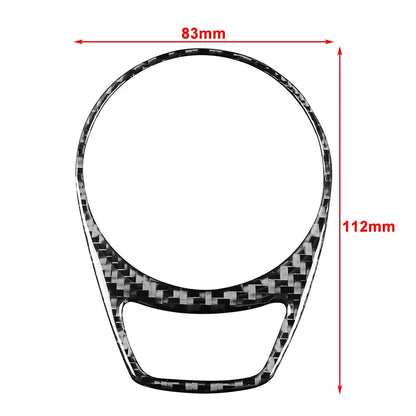 Carbon Fiber FM Switch Panel Cover Trim for BMW 6 Series E63 E64 (2004–2010)