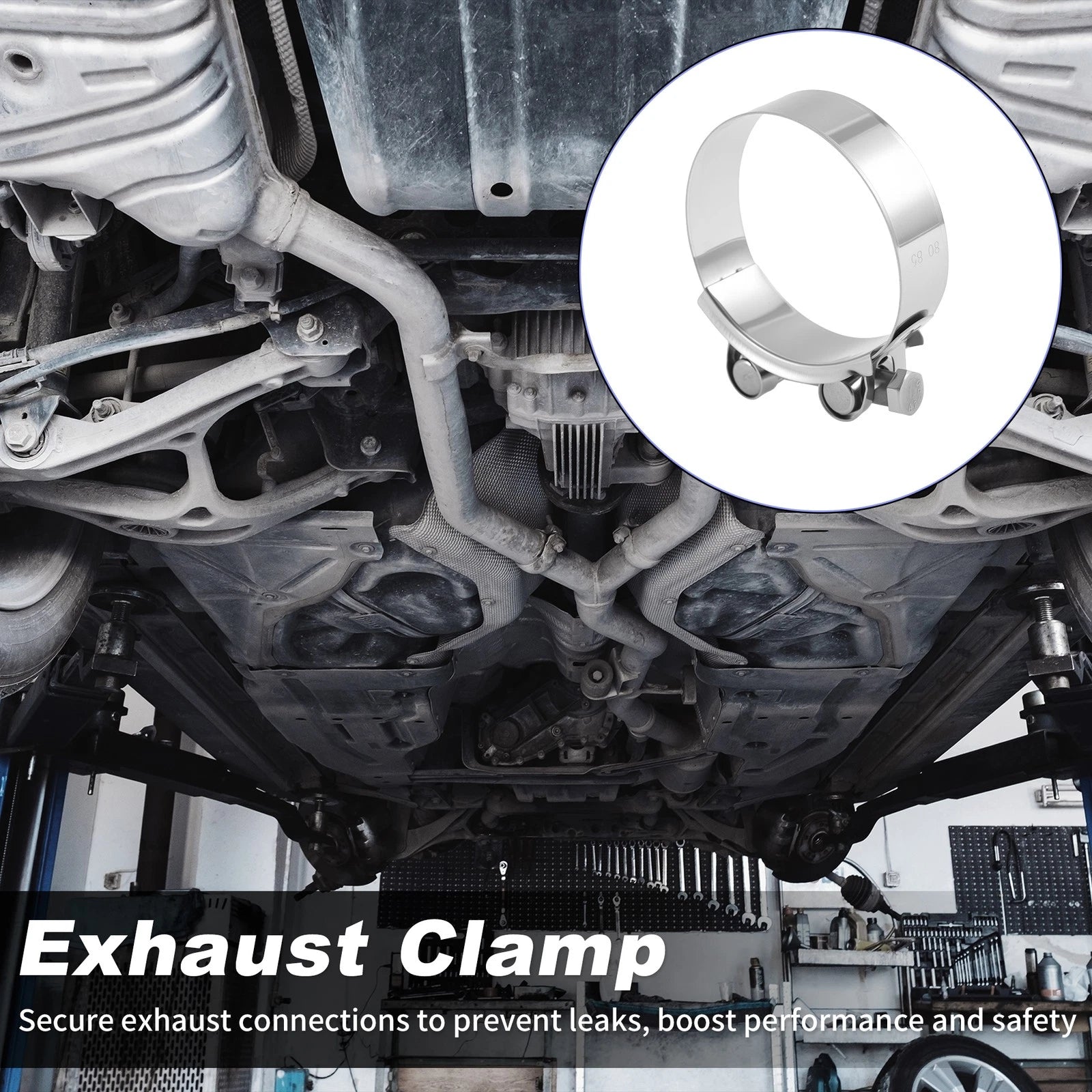 2X Exhaust Clamp for Universal Applications (3.15")