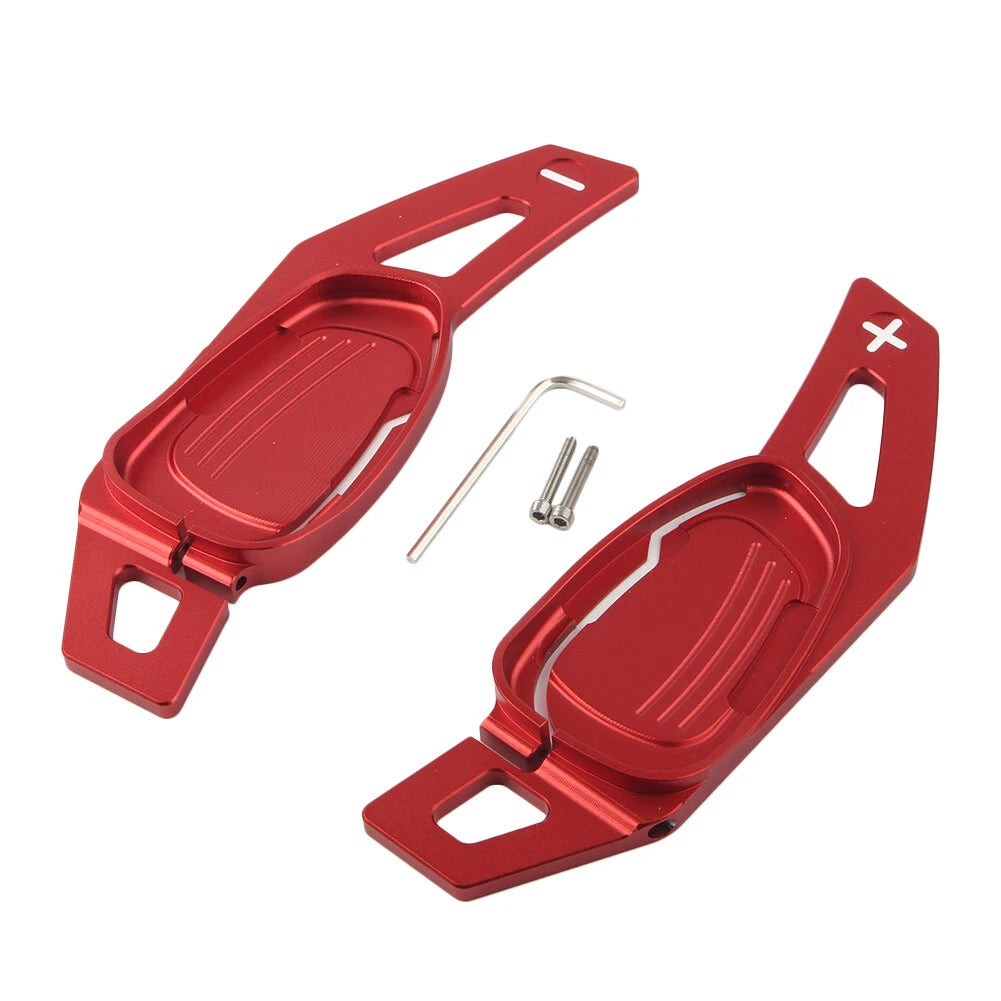 2pc Steering Wheel Shift Paddle Trim Cover for Audi A5/S5/SA5 (2016) Red