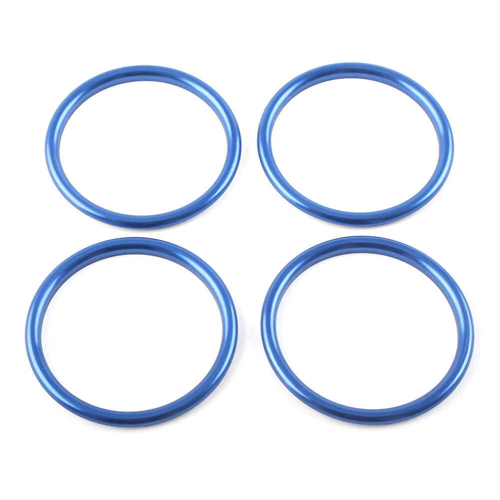 Set of 4 Air Condition Vent Outlet Inner Ring Trim for Audi A1 S1 8X (2010–2018) Blue