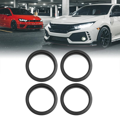 Set of 4 Hub Centric Rings for Car (73.1 to 60.1mm) Black Plastic