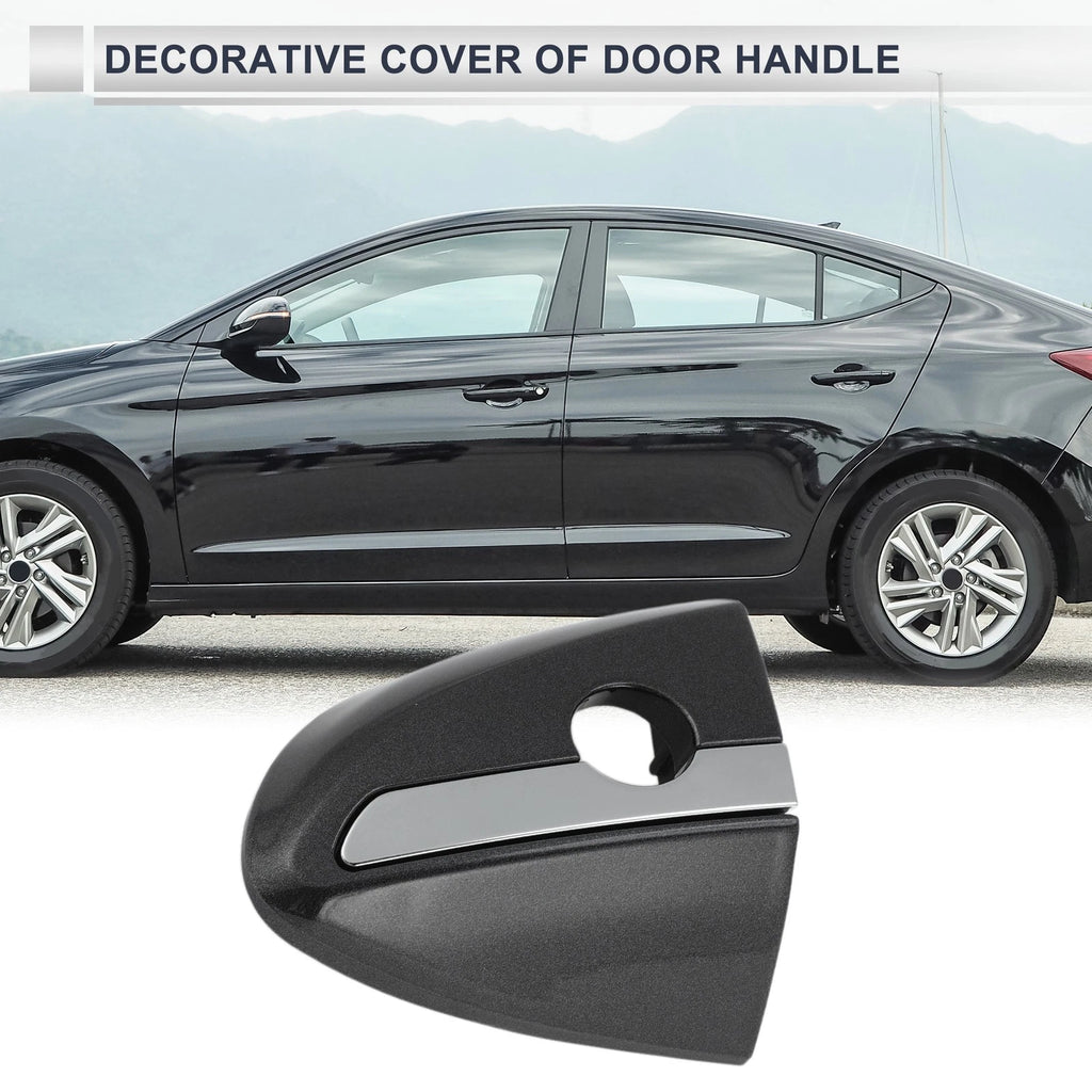 Front Left Door Handle Lock Cylinder Cover Replacement for Toyota Corolla (2014–2018) Gray