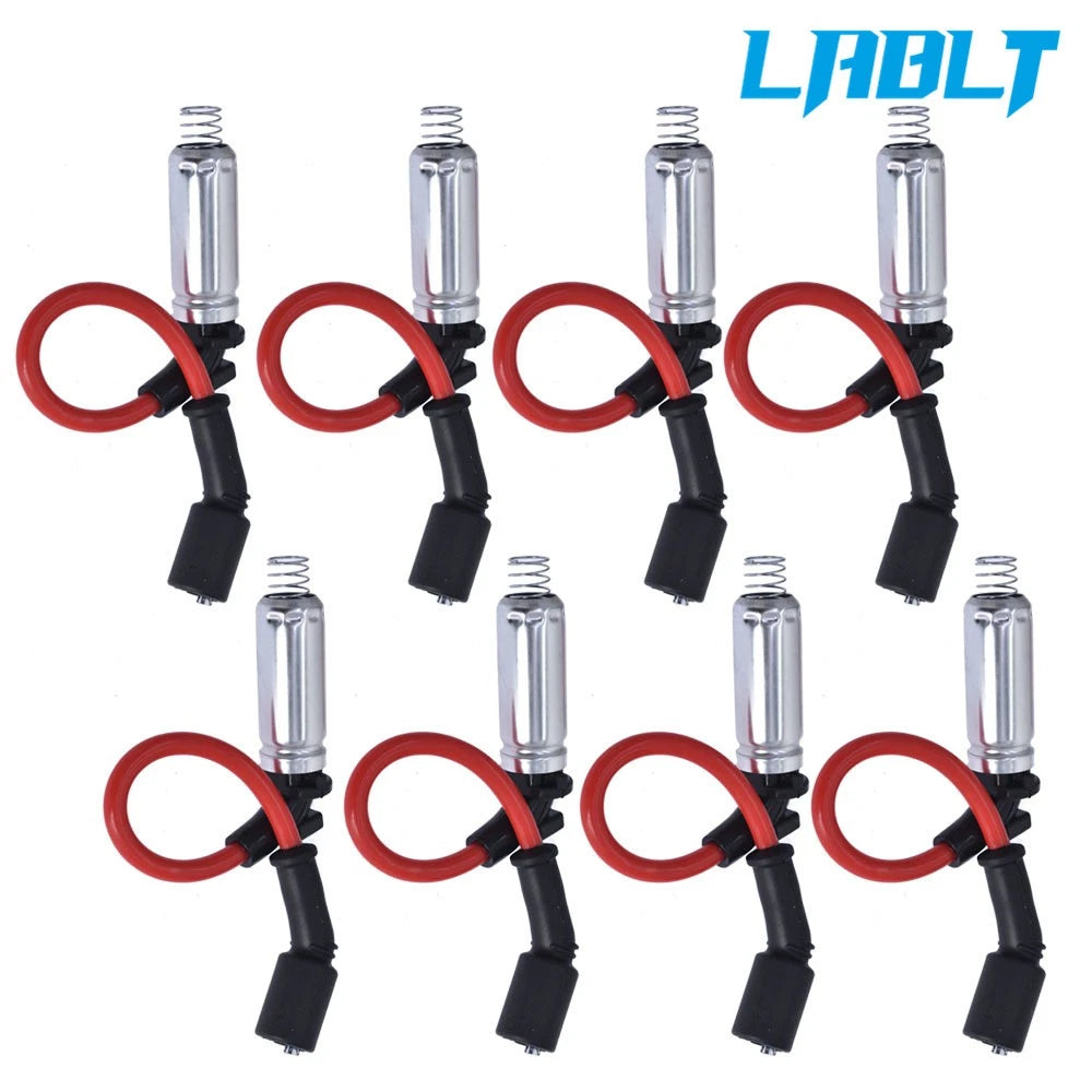 8Pcs Ignition Coil & Spark Plug Wire for Chevy GMC Buick 4.8L 5.3L 6.0L