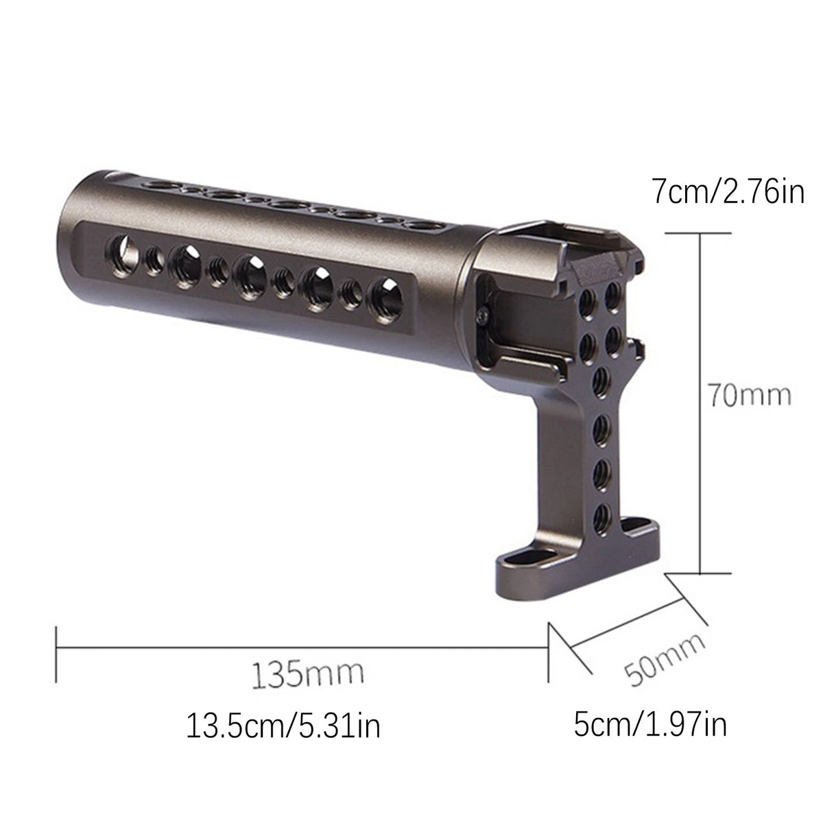 Universal Camera Aluminum Alloy Top Handle Grip with Cold Shoe