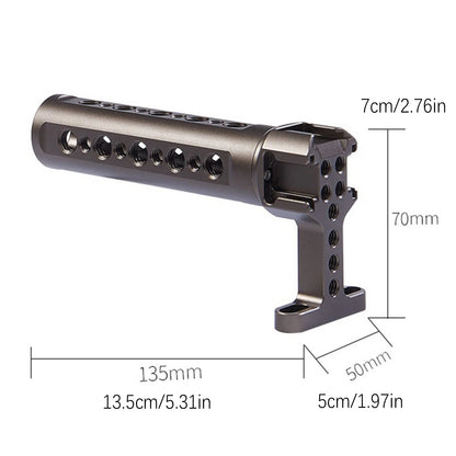 Universal Camera Aluminum Alloy Top Handle Grip with Cold Shoe