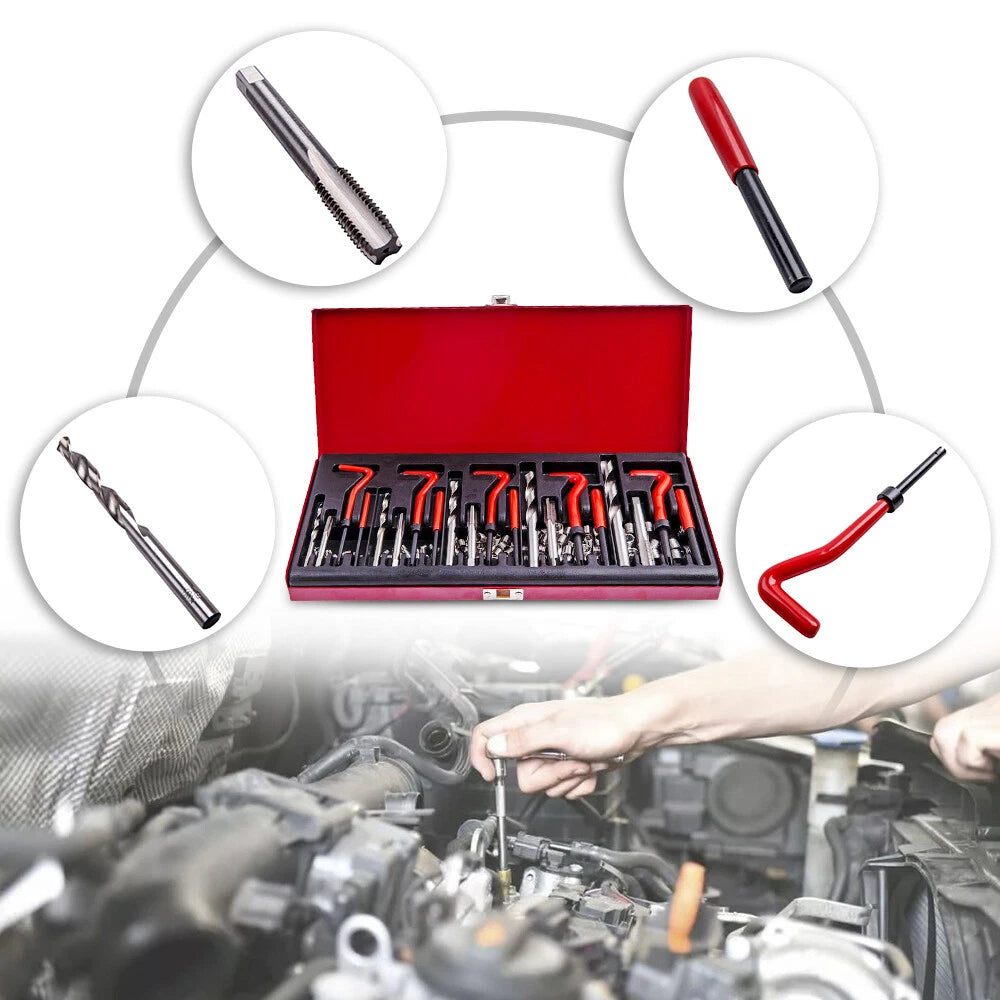 Thread Insert Kit for Stripped Holes M5 M6 M8 M10 M12 (Metric)