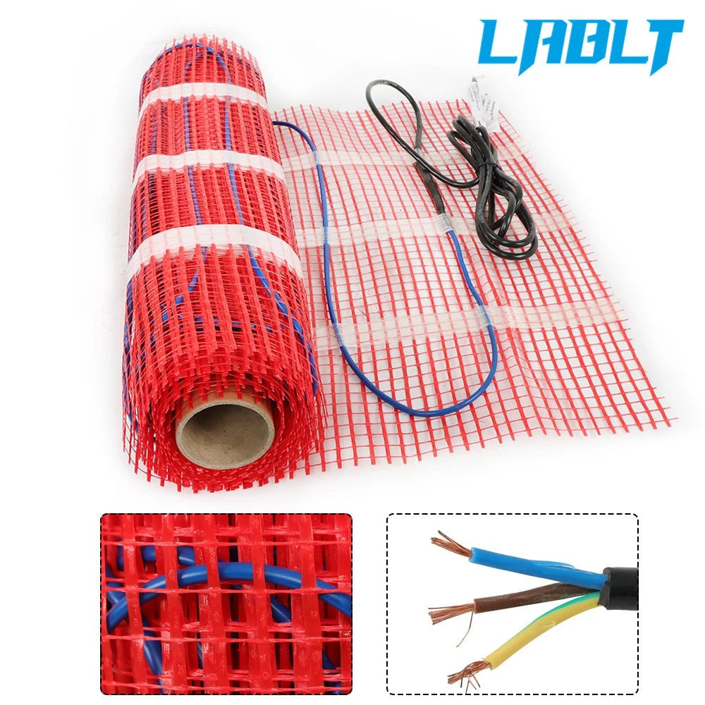 Electric Radiant Floor Heating Mat Kit for Under Tile (120V)