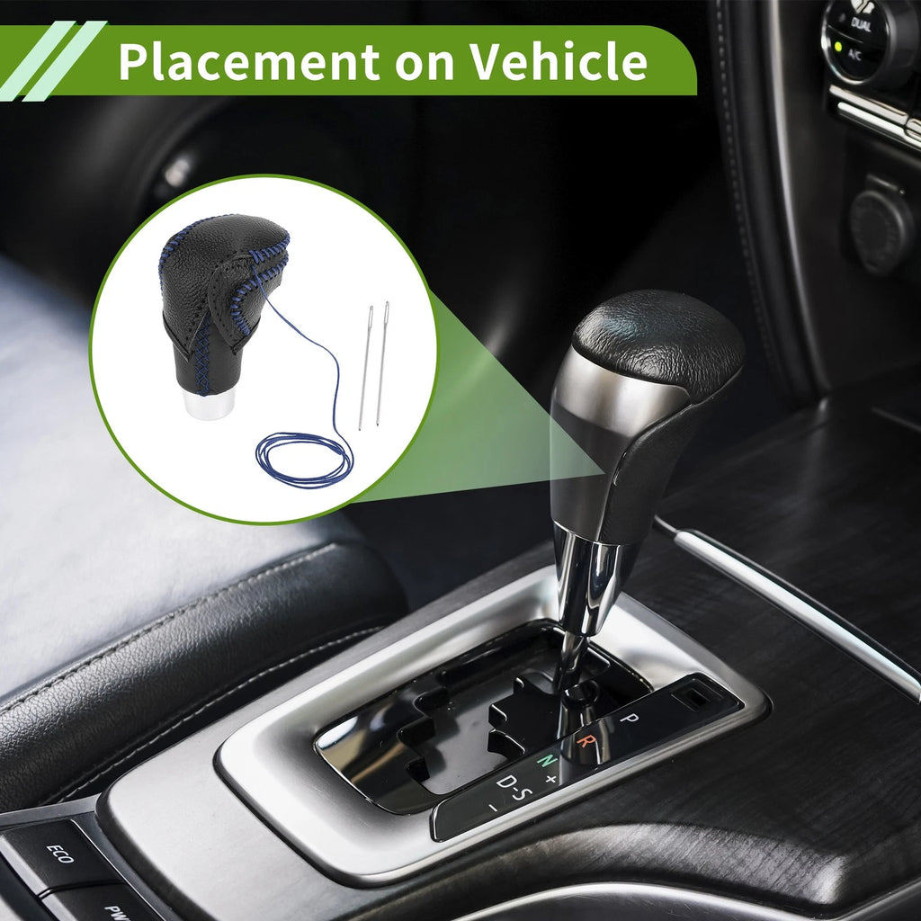 Gear Shift Knob Cover Replacement for Toyota CH-R (2018–2022) Pebbled Black Blue