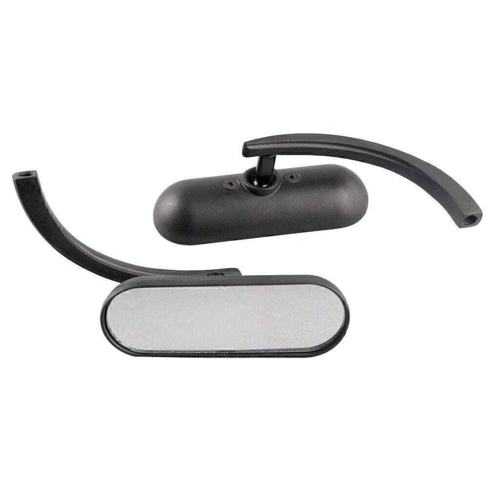 2X Black Universal Rear View Side Mirrors for Motorcycle (Cruiser, Chopper)