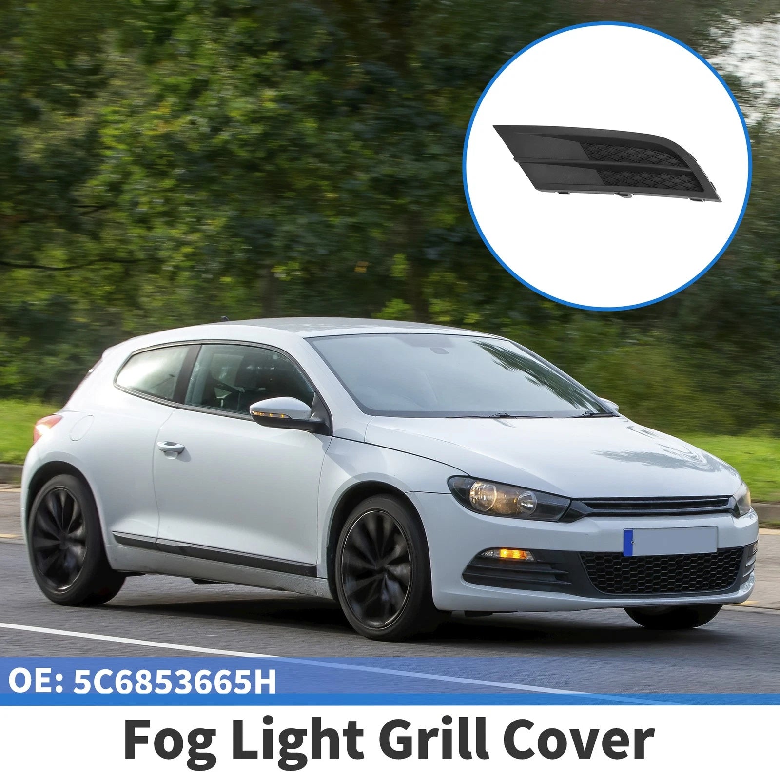 Front Left Fog Light Grill Replacement for Volkswagen Jetta (2015–2018)