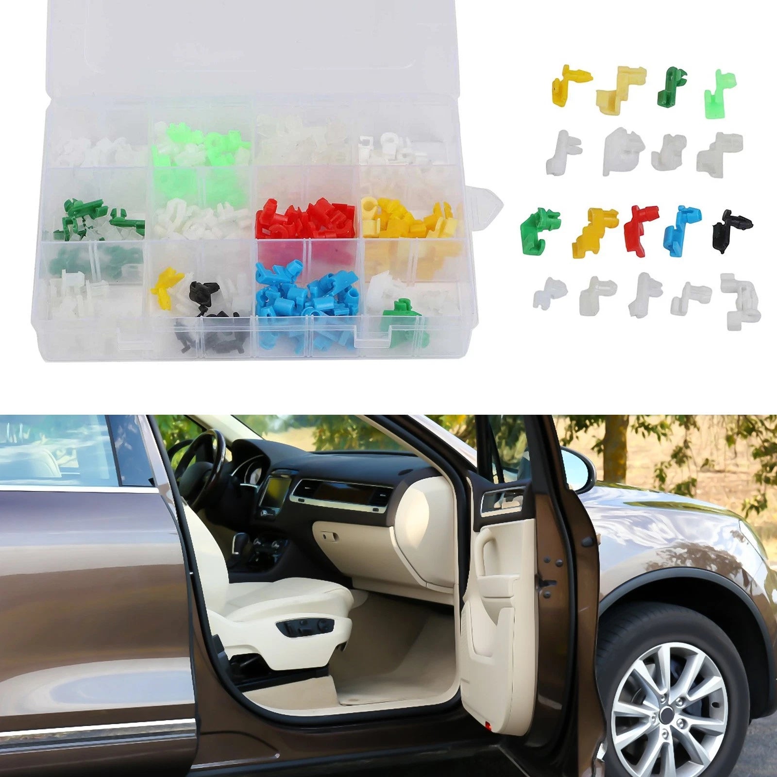160PCS Door Lock Rod Clips for Various Car Models