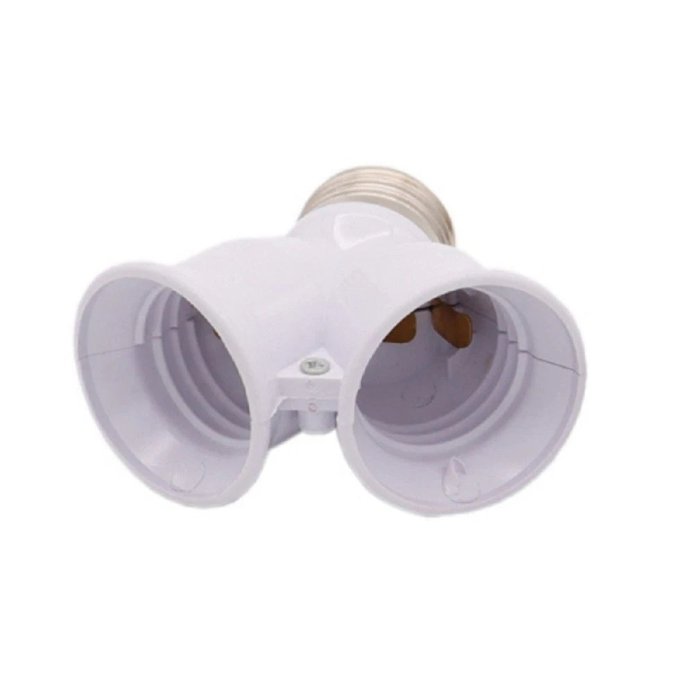 E27 Dual Socket Lamp Holder Splitter Adapter for Bulbs (220V)