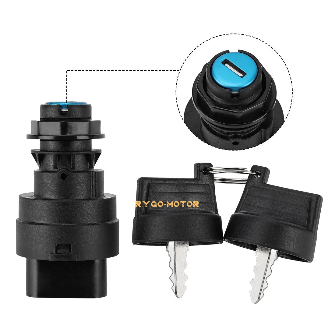 Ignition Key Switch for Polaris Sportsman 850 XP 1000 (2021–2024) 4017237 4080413