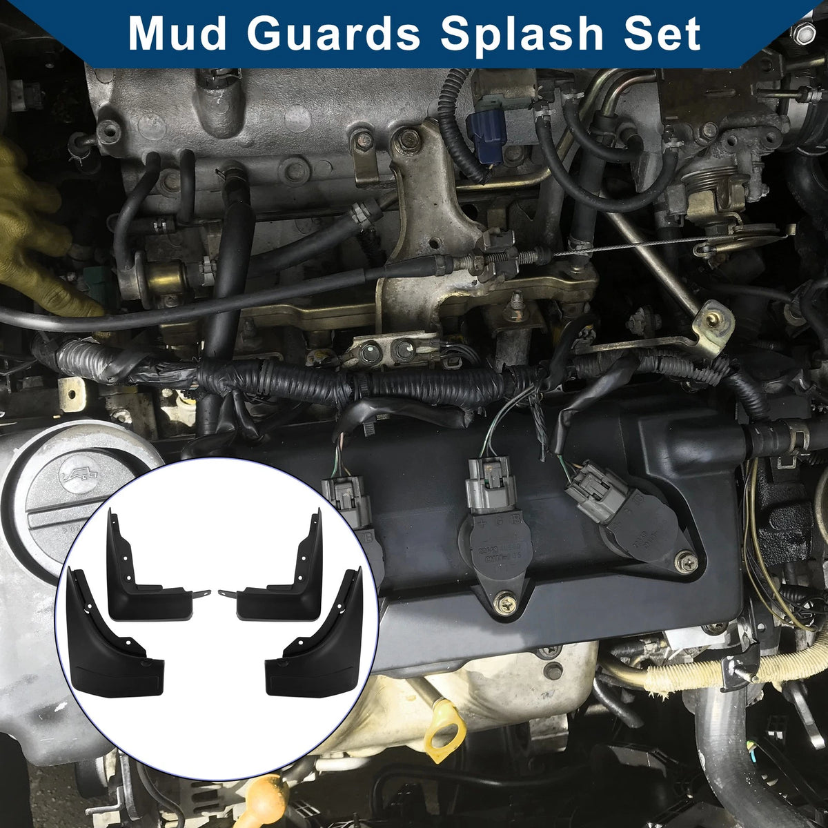 Mud Flaps Splash Guards 1 Set Mud Guards for Mercedes-Benz GLB (2020–2023)