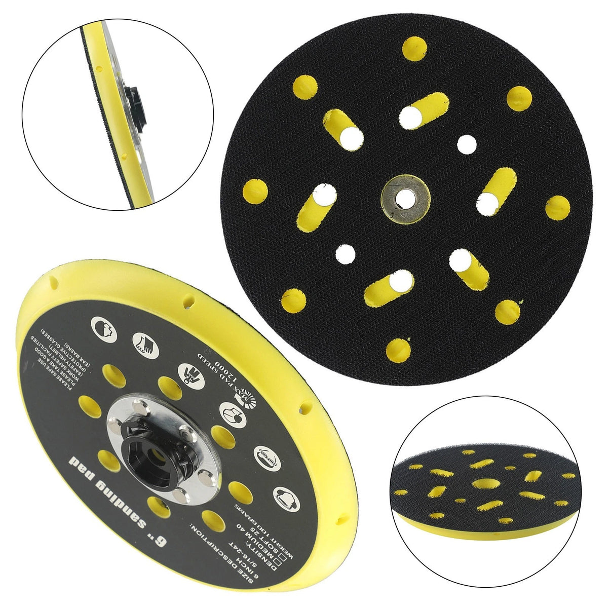 6 Inch Grinding Sanding Backing Pad for BO6030 Orbital Sander