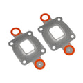 2X Exhaust Manifold Elbow Riser Gasket for MerCruiser 4.3 5.0 5.7 (V6 V8)