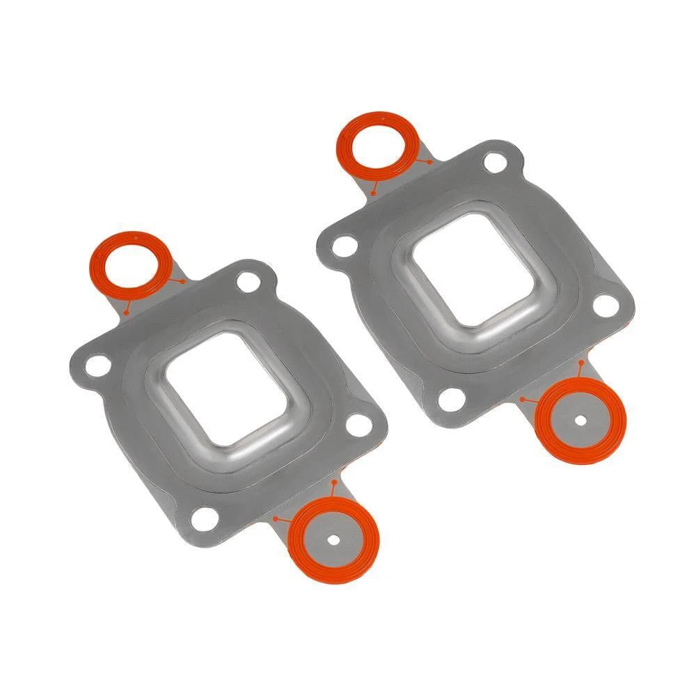 2X Exhaust Manifold Elbow Riser Gasket for MerCruiser 4.3 5.0 5.7 (V6 V8)