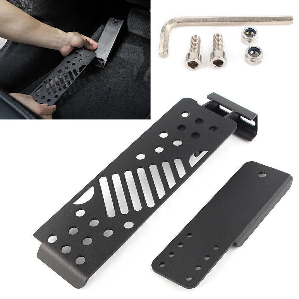 Metal Left Side Foot Rest Kick Panel for Jeep Wrangler JL (2018–2019)