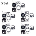 Set of 5 Carburetor Repair Kits for ZAMA RB-5 RB-7 RB-11 RB-14 Chainsaw
