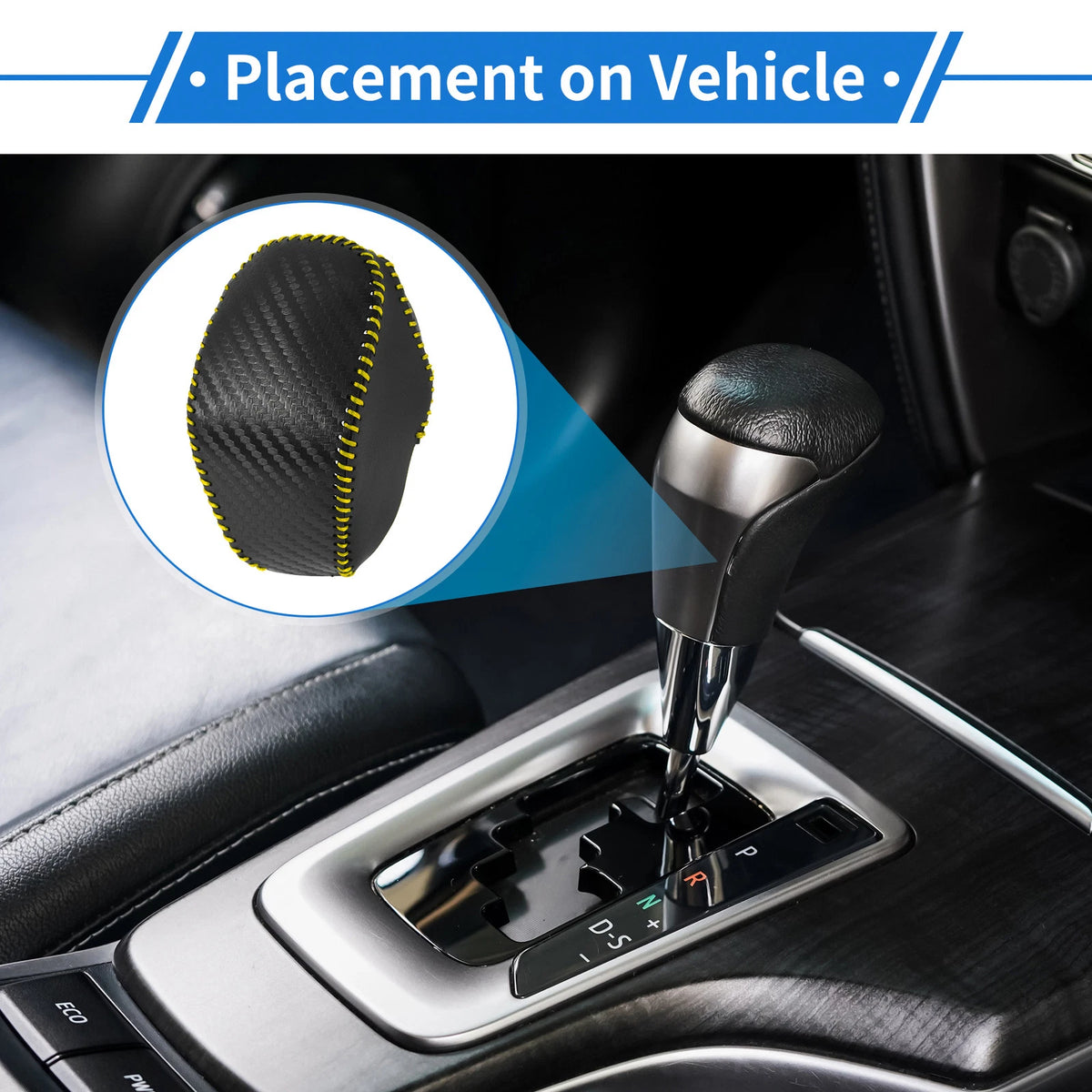 Carbon Fiber Gear Shift Knob Cover for Toyota RAV4 (2019–2024)