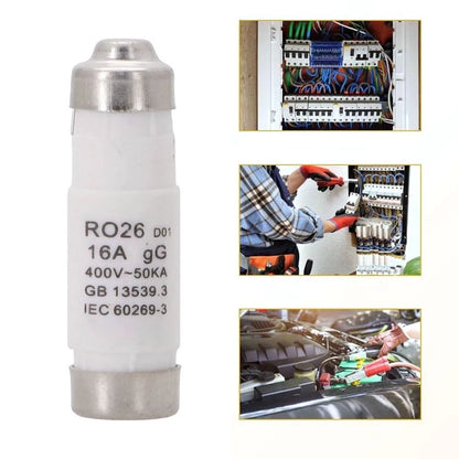 Pack of 5 Spiral Fuses RO26 D01 400V 16A for Circuit Protection