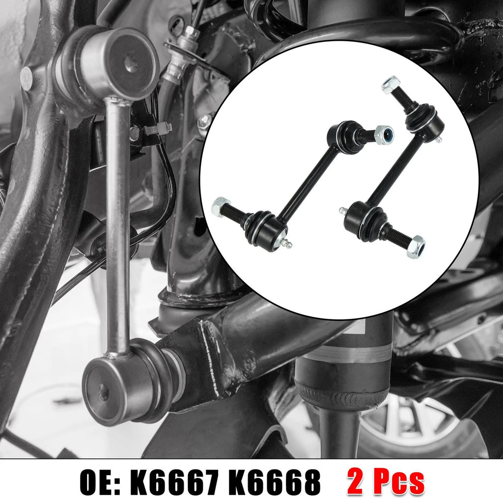 2 Pcs Rear Suspension Sway Bar End Link Replacement for Chevrolet Trailblazer (2002–2009)