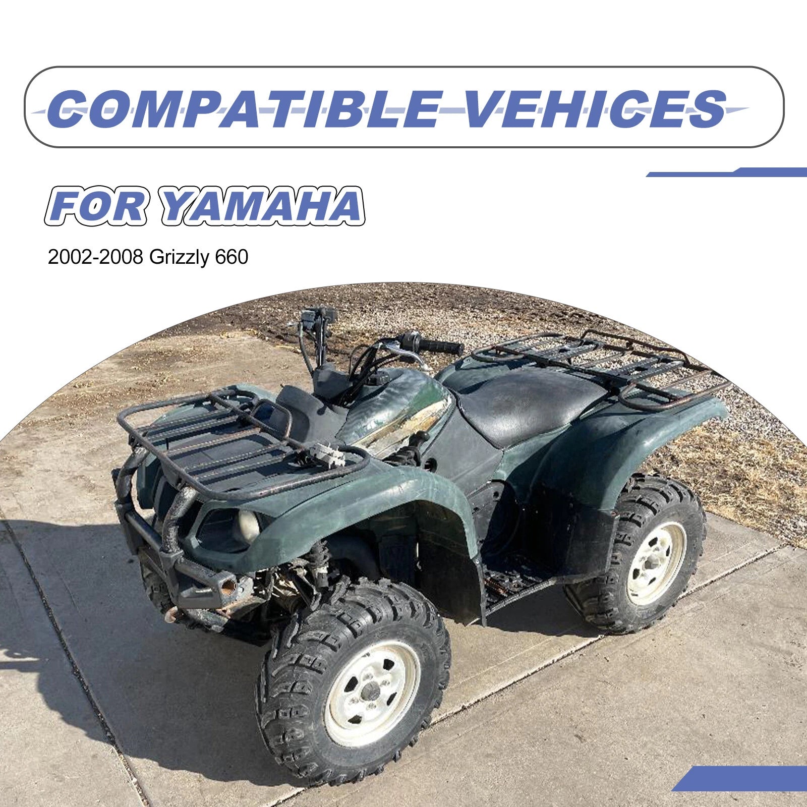 Air Filter Guide Box Cover Assembly Kit for Yamaha Grizzly 660 (2002–2008)