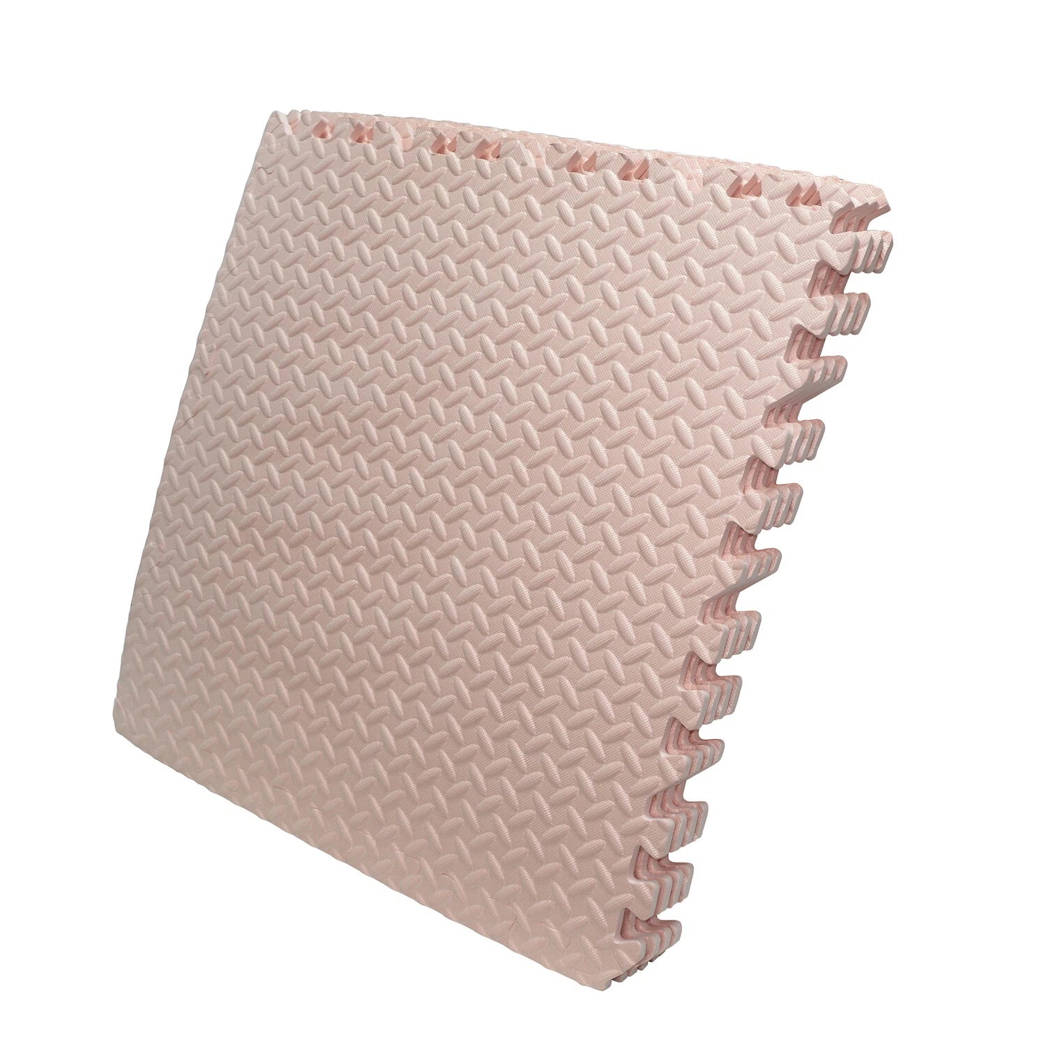 EVA Foam Interlocking Exercise Mat Tiles for Gym Flooring (Pink)