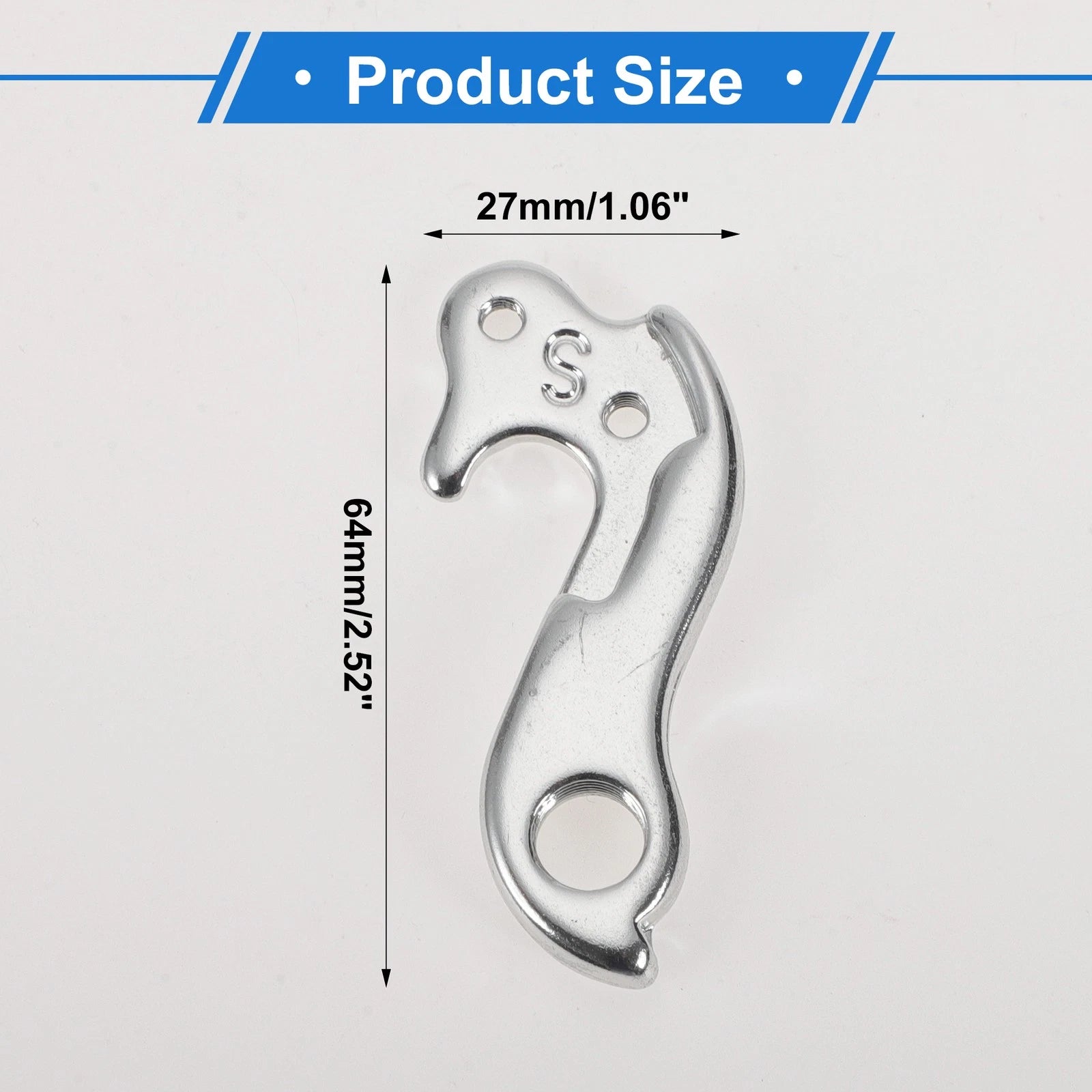 Rear Derailleur Hanger Aluminium Replacement for Bike (33) Tail Hook Type 33 (2.52–1.06)
