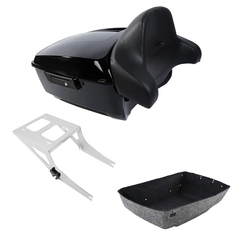 Trunk Backrest Pad Mounting Rack for Harley Fat Boy (2008–2017)