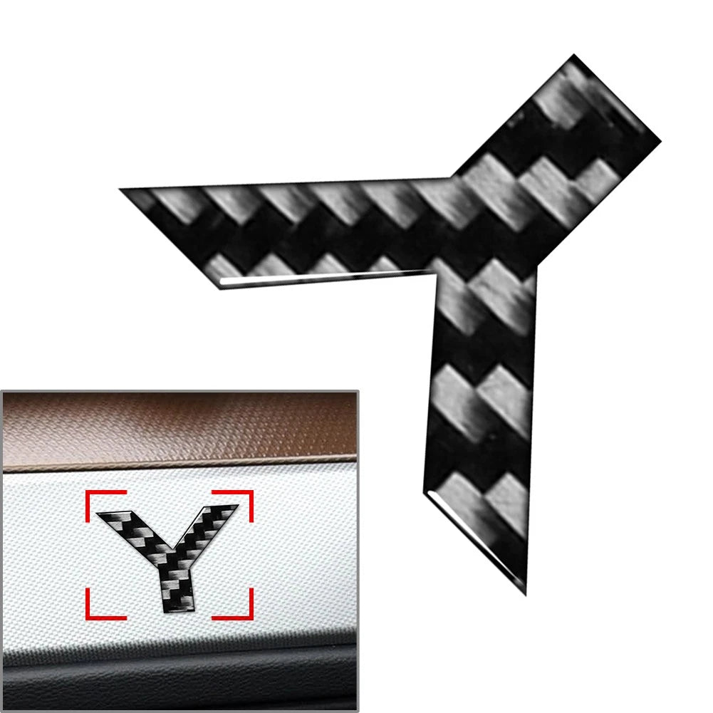Car Badge Emblem Alphabet Letter Decals Stickers for