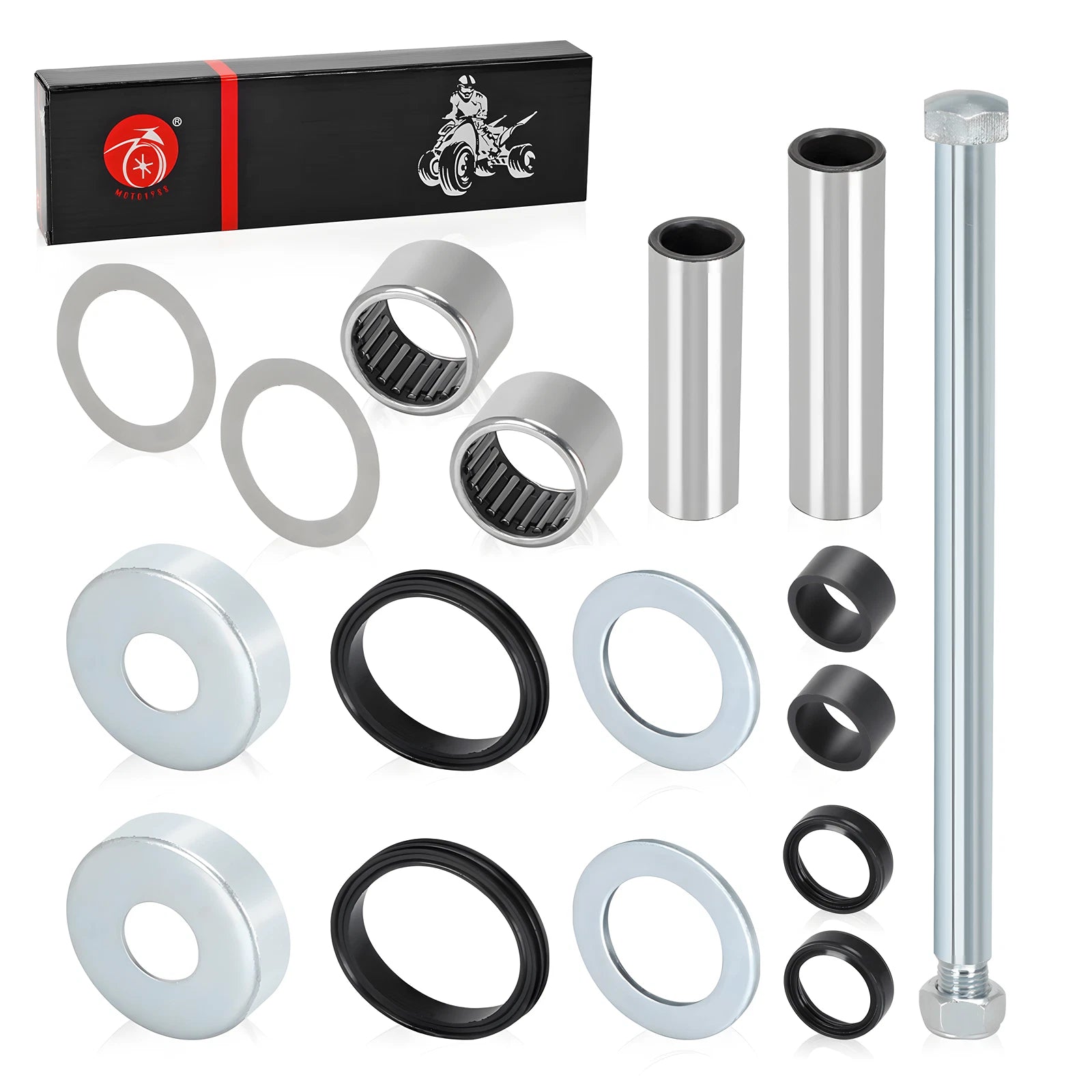 Rear Swing Arm Pivot Bolt Bearing Seal Kit for Yamaha Blaster YFS200 (1988–2006)