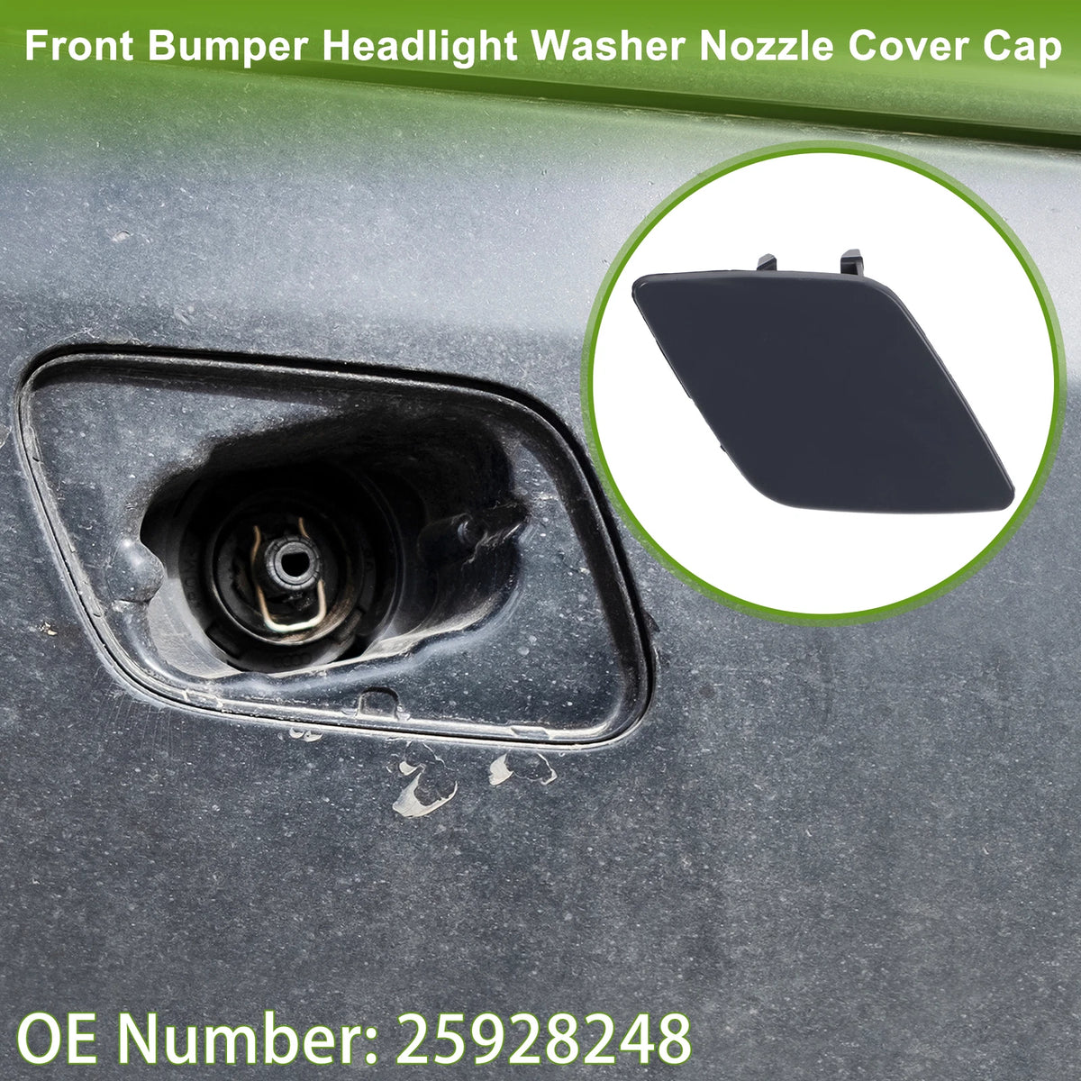 Washer Nozzle Cover Cap No.25928248 for Cadillac SRX (2010–2016) Unpainted